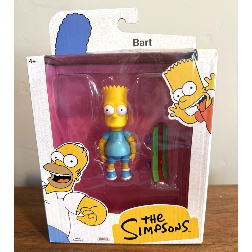 Jakks The Simpsons Wave 4 Bart 5 Inch Action Figure BRAND NEW & SEALED!